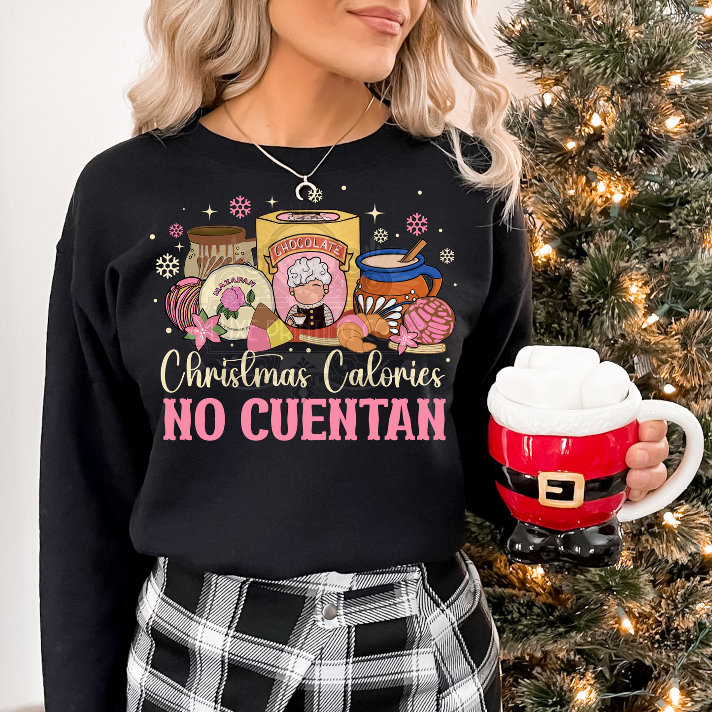 Christmas Calories No Cuentas DTF Transfer