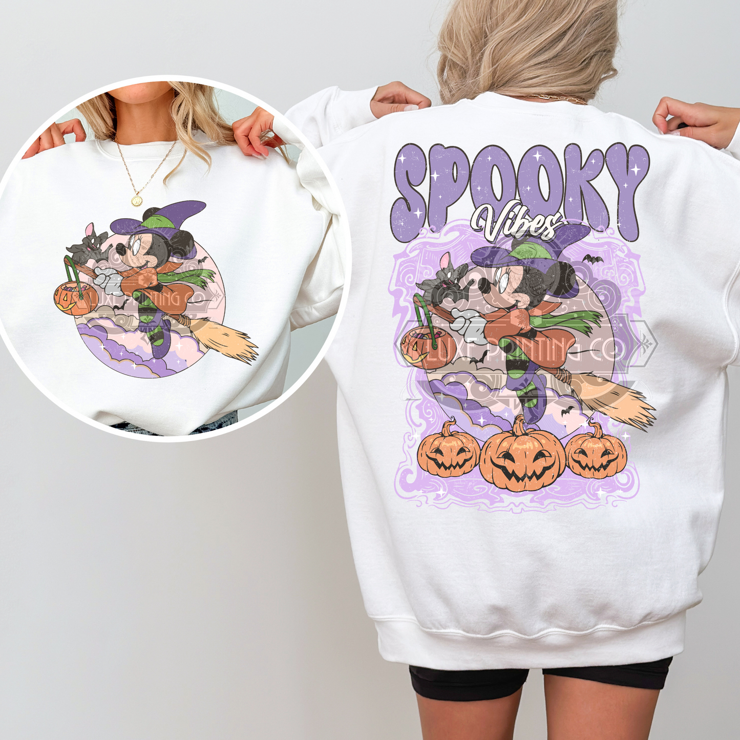 Spooky Witch ( Front & Back ) DTF Transfer