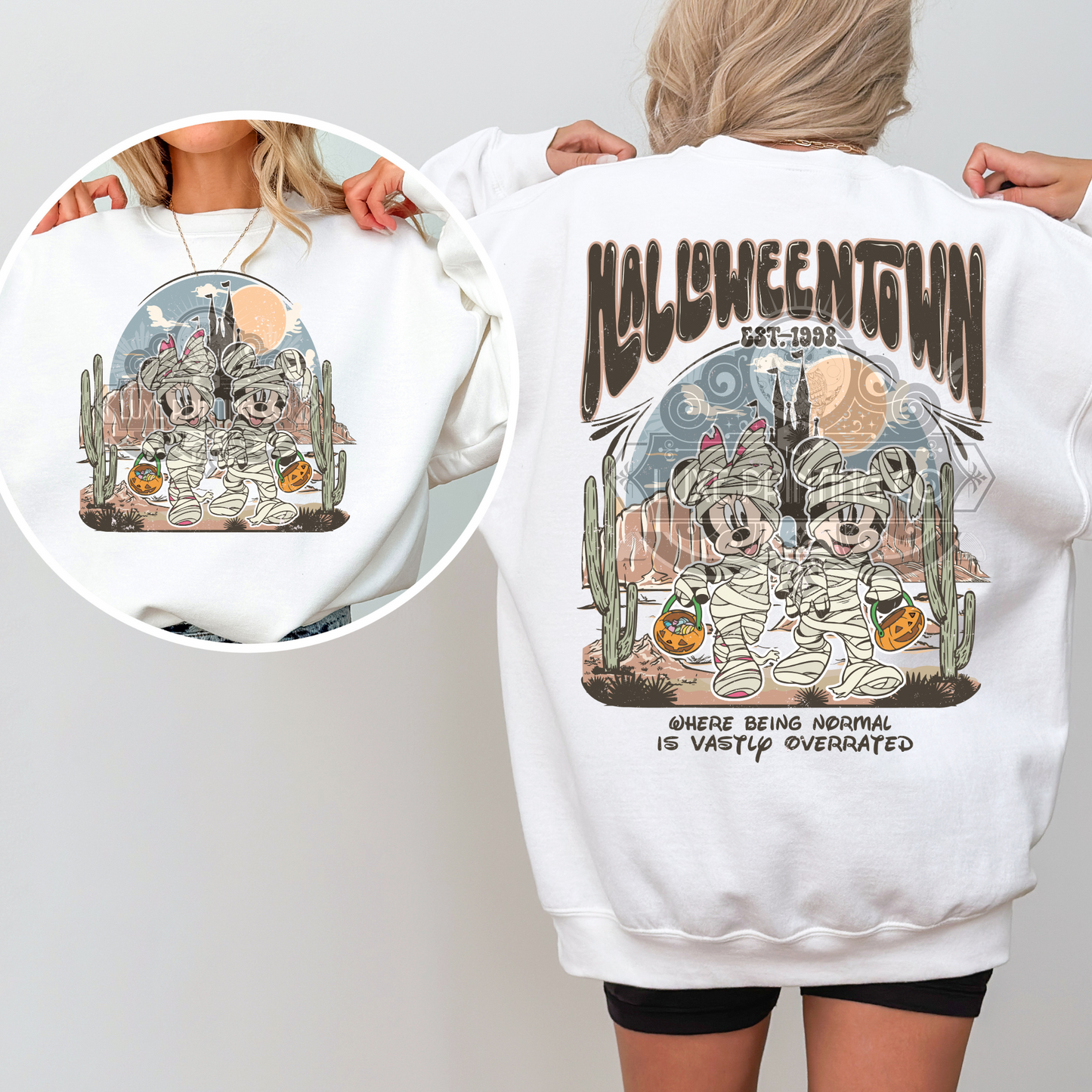 Halloween Town ( Front & Back ) DTF Transfer