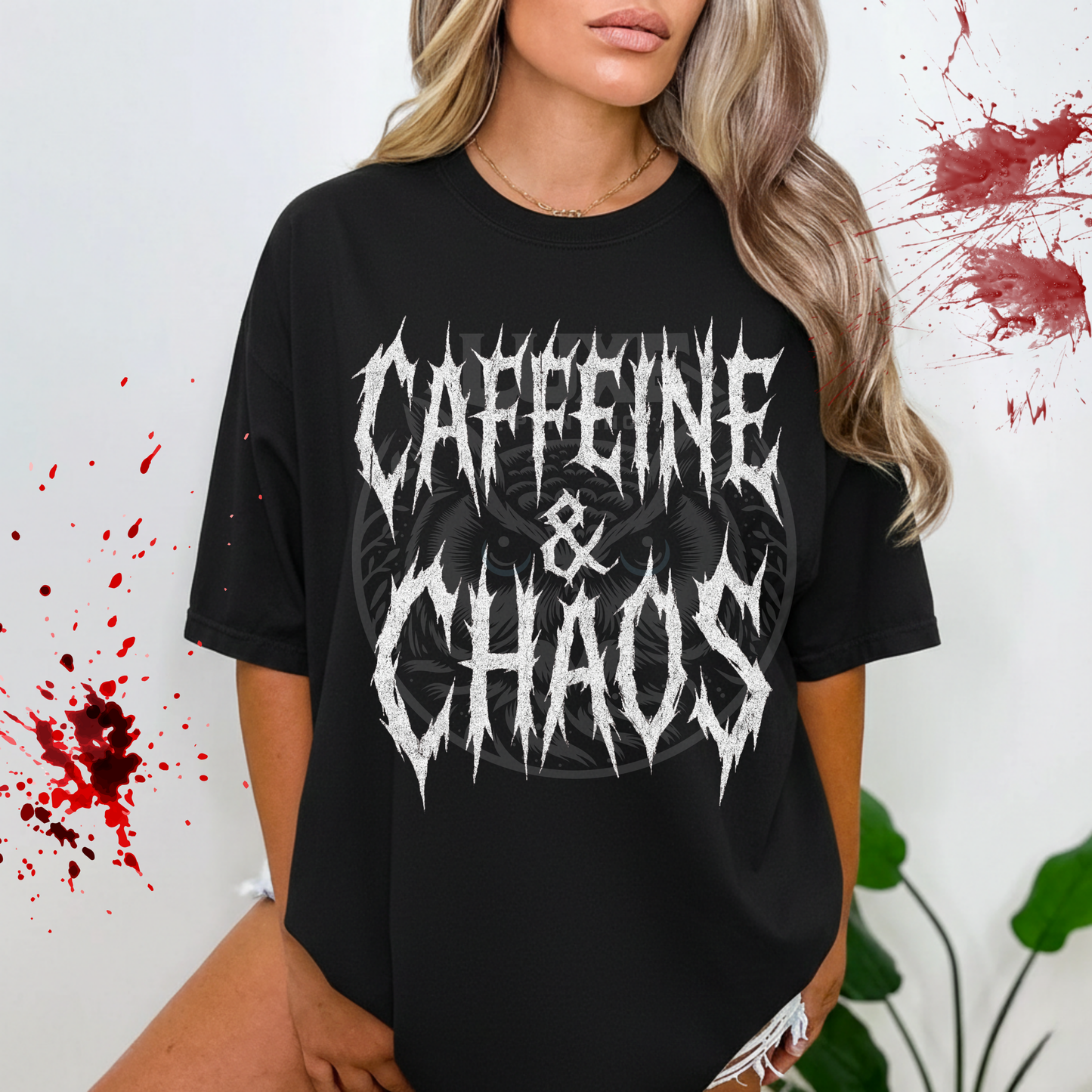 Caffeine & Chaos DTF Transfer