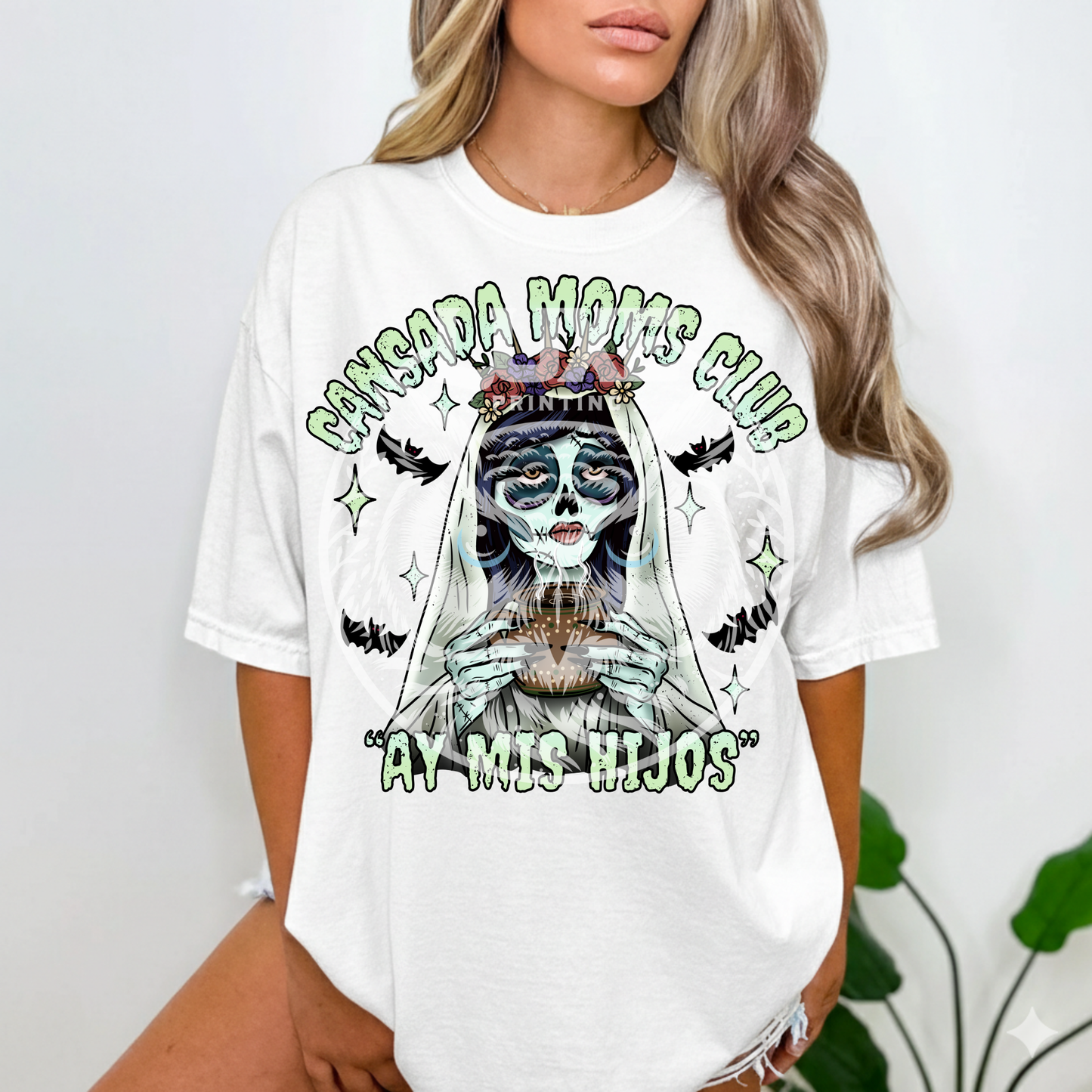 Cansada Moms Club DTF Transfer