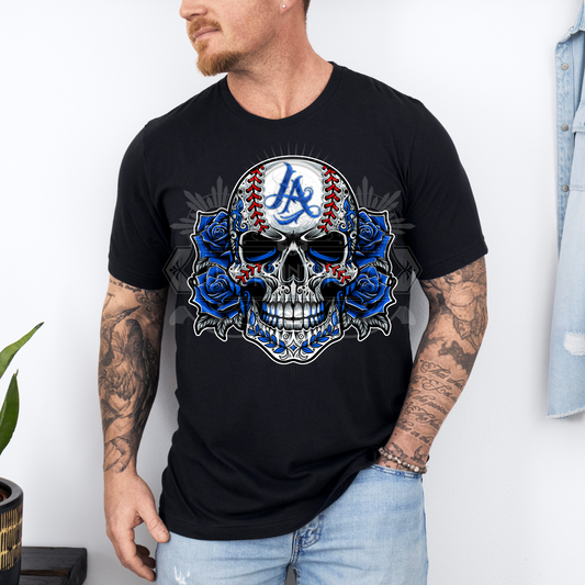 Dodger Skull DTF  Transfer