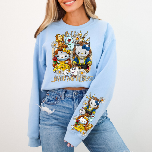 HK Beauty & The Beast W/ Sleeve DTF Transfer