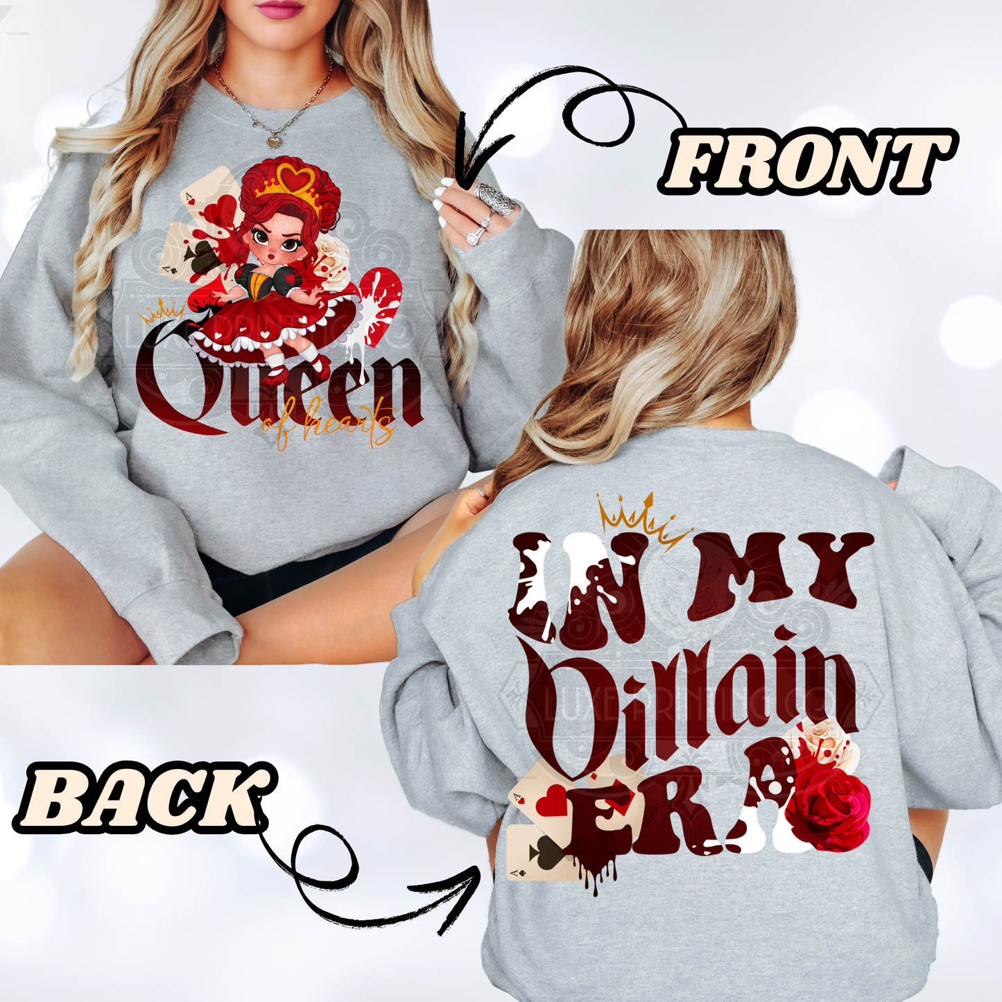 Queen Of My Heart Front & Back DTF Transfer