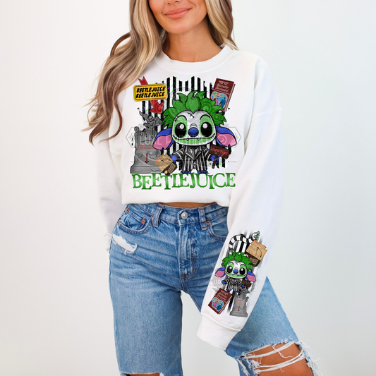 BJ Stitch  W/ Sleeve DTF Transfer