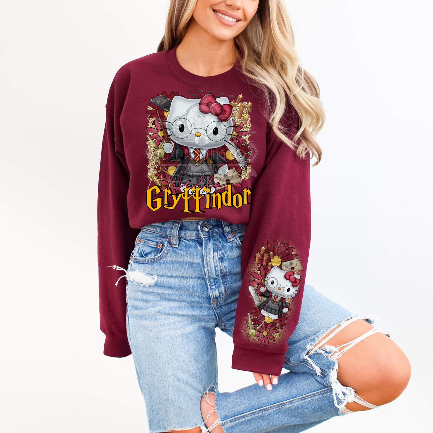 HK Gryffindor W/ Sleeve DTF Transfer