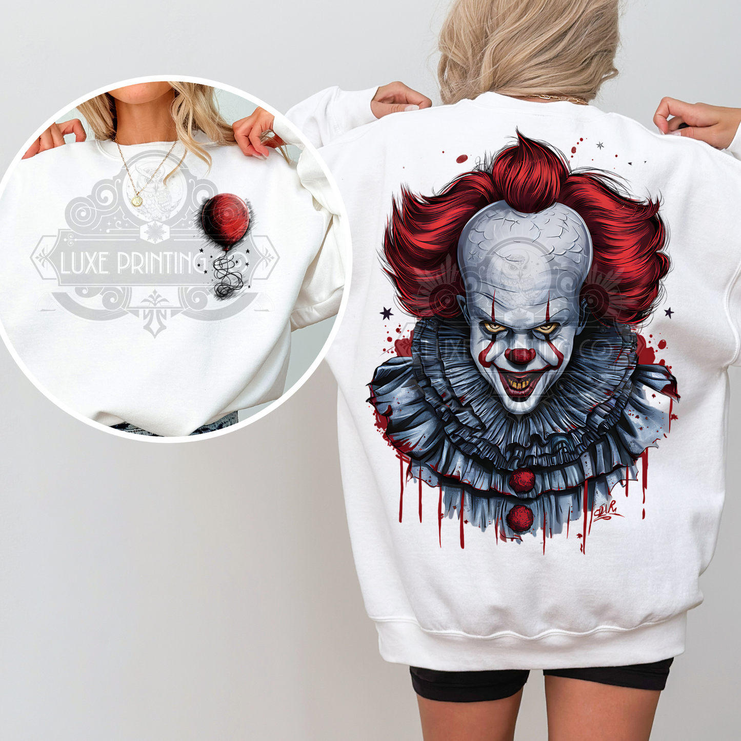 Pennywise Bundle ( Front Image & Pocket) DTF Transfer