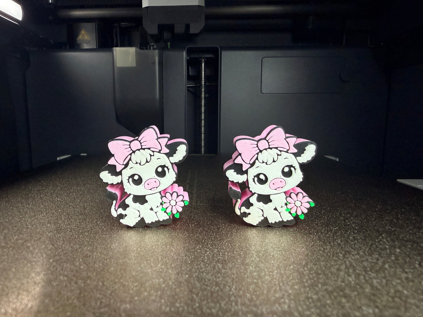 Spring Cow Straw Topper 12 pcs