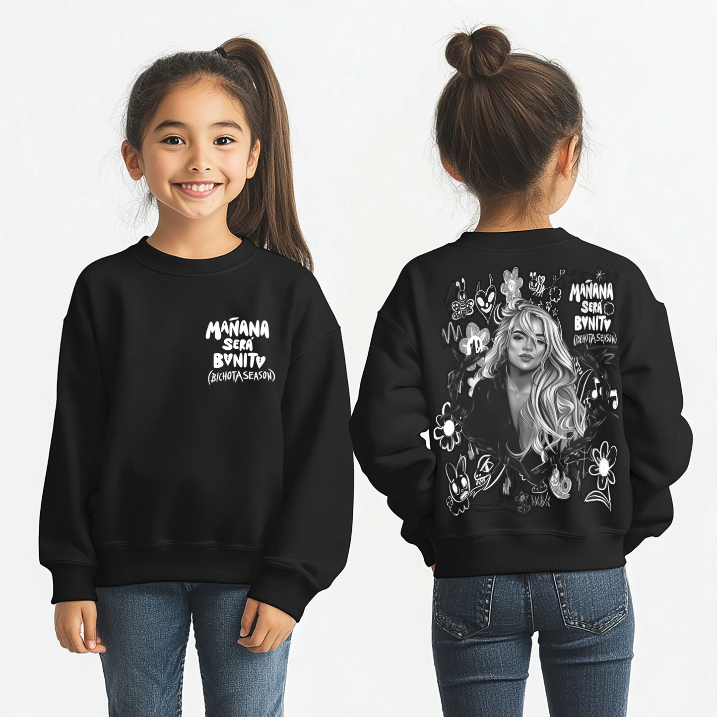 Karol G Halftone Front & Back DTF Transfer