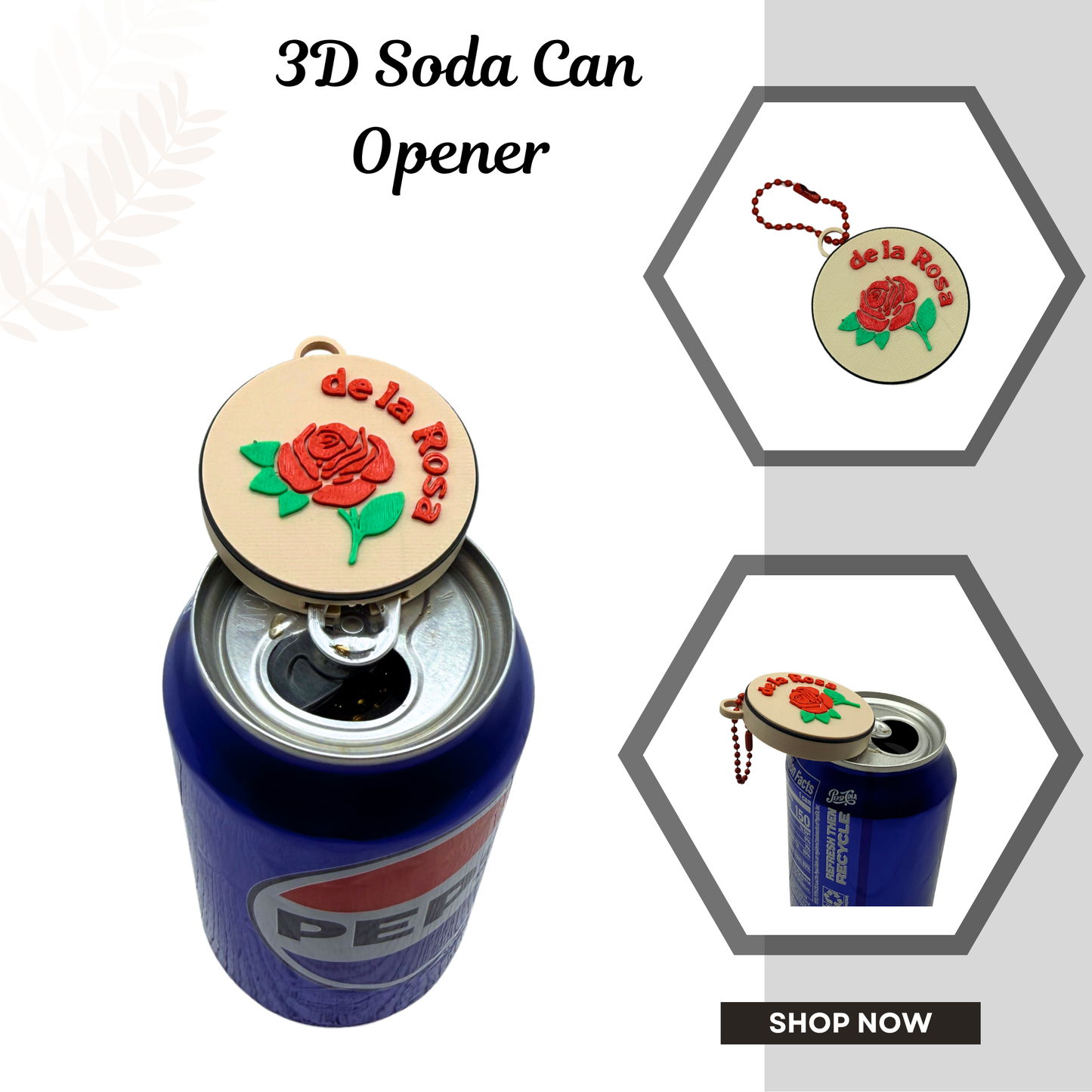De La Rosa Soda Can Opener 12 pcs