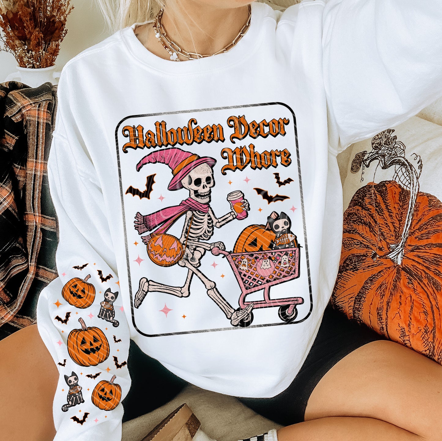 Decor Wh*re with Sleeve DTF Transfer