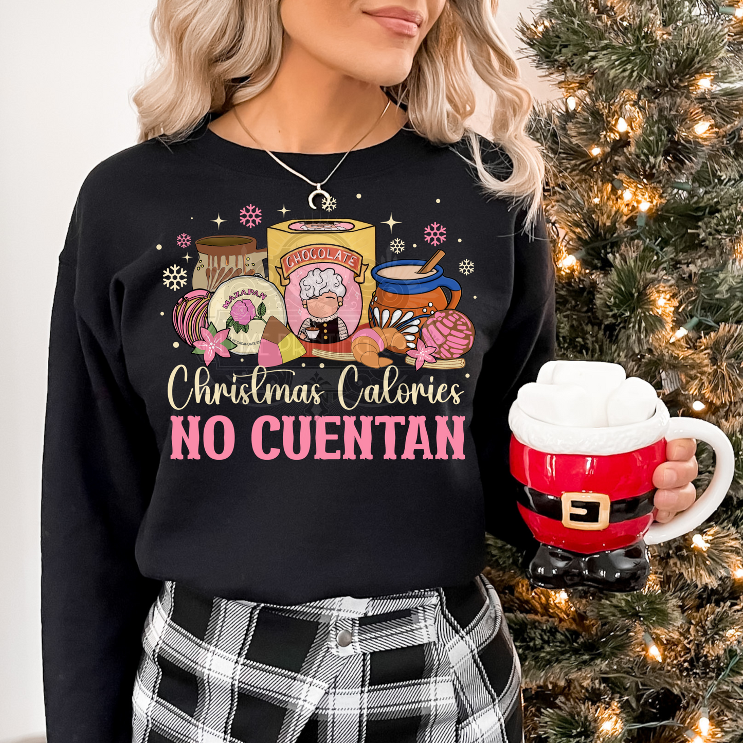 Christmas Calories No Cuentas  DTF Transfer