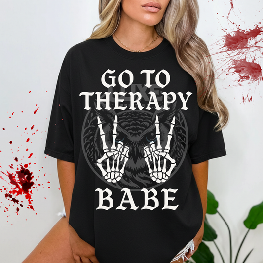 Go To Therapy Babe DTF Transfer