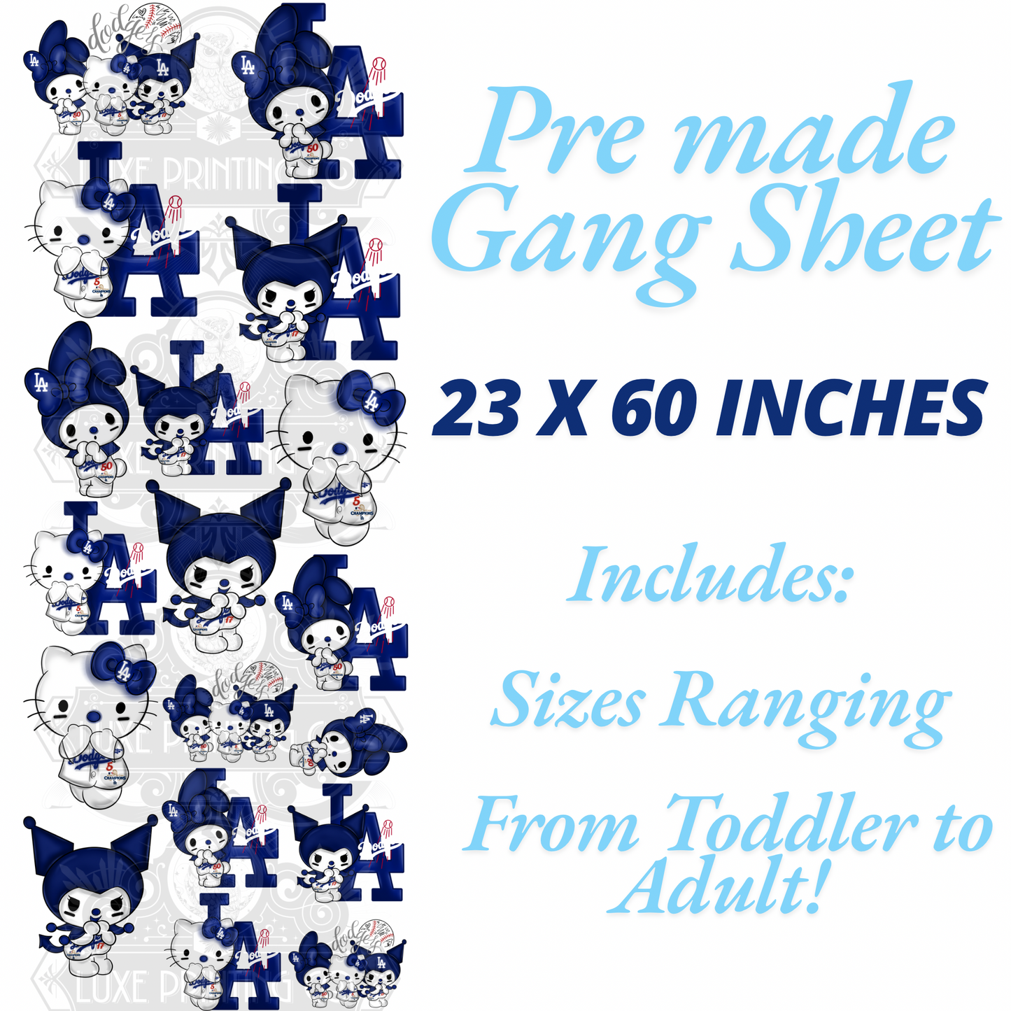 HK LAD  DTF Gang Sheet READY TO SHIP