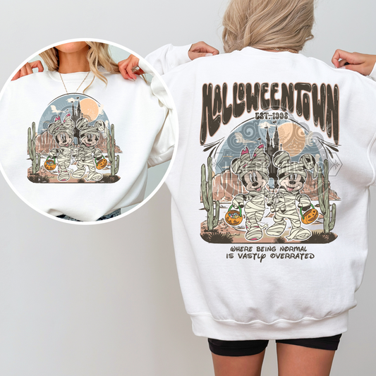 Halloween Town  ( Front & Back )  DTF Transfer