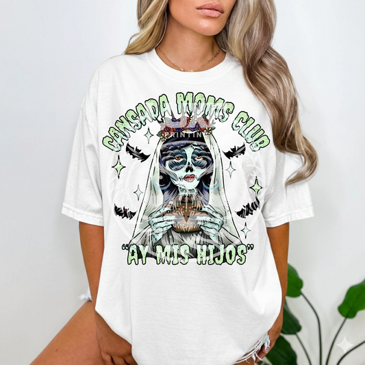 Cansada Moms Club DTF Transfer