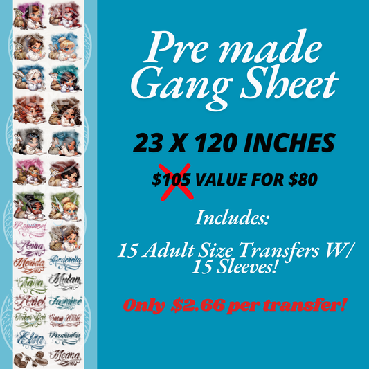 #5 Premade Gangsheet
