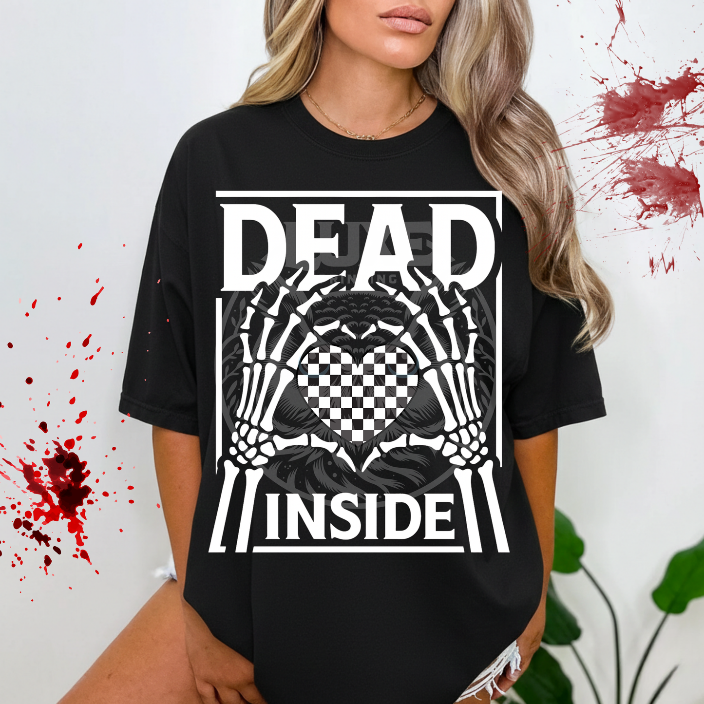 Skellington Dead Inside Style 2  DTF Transfer