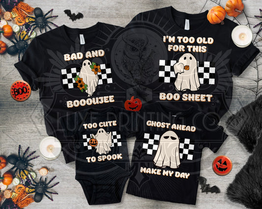 Halloween Family Bundle 4 DTF Transfers