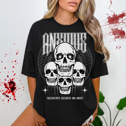 Fueled By Spite - Ice Coffee & Anxiety     DTF Transfer