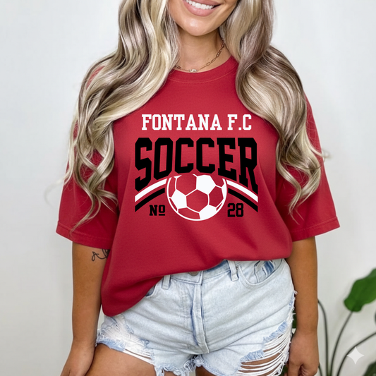 Soccer Team Front & Back T-Shirt