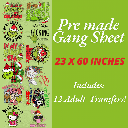 Green Man #7  Premade Gang Sheet