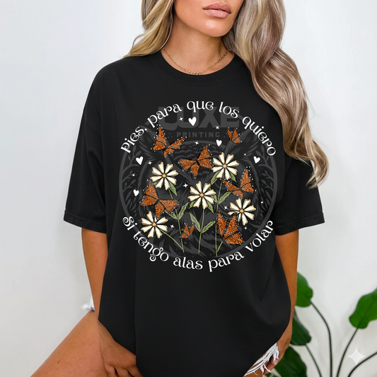 Pies Para Que Los Quiero ( White Letters) DTF Transfer