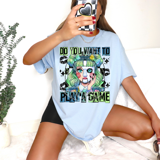 Lets Play A Game DTF Transfer