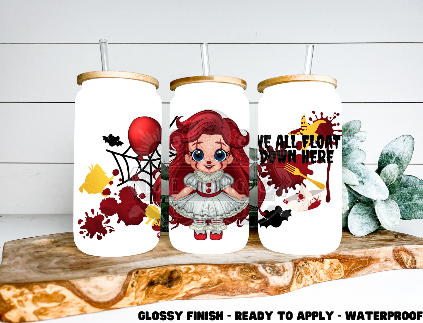 We All Float- 16 oz Glass Wrap