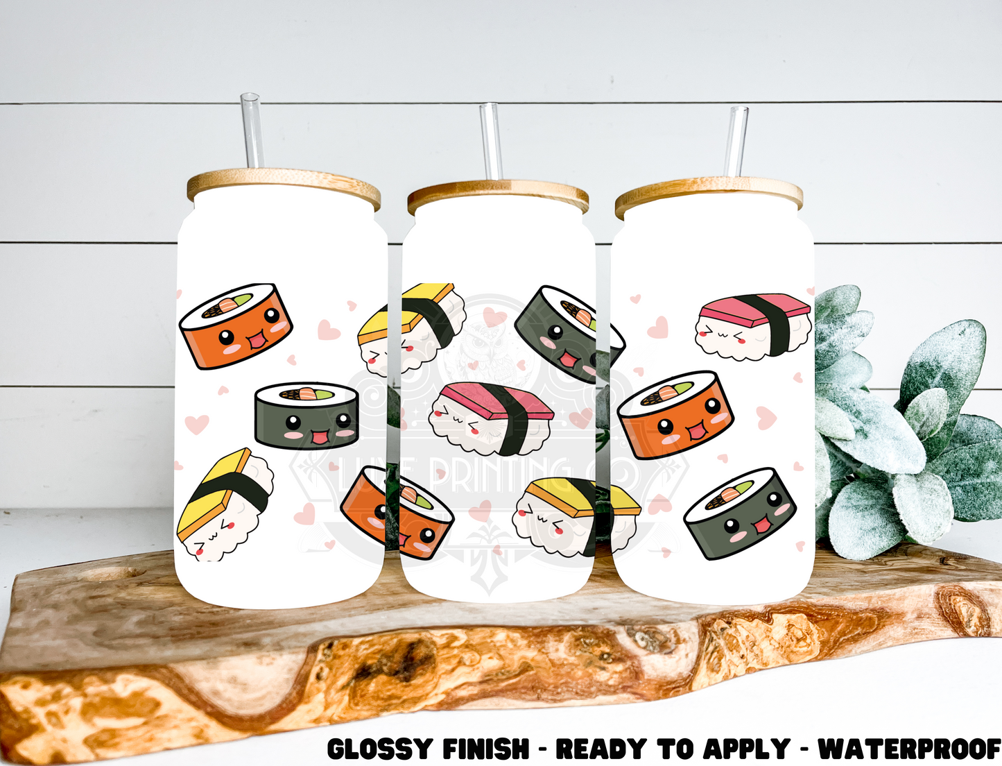 Sushi Love - 16 oz Glass Wrap