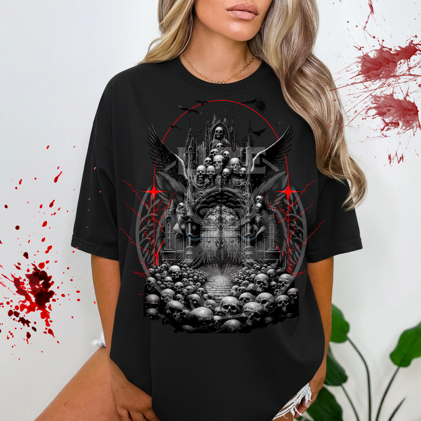 Skull Mansion  DTF Transfer