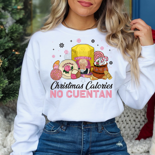 Xmas Calories No Cuentan DTF Transfer