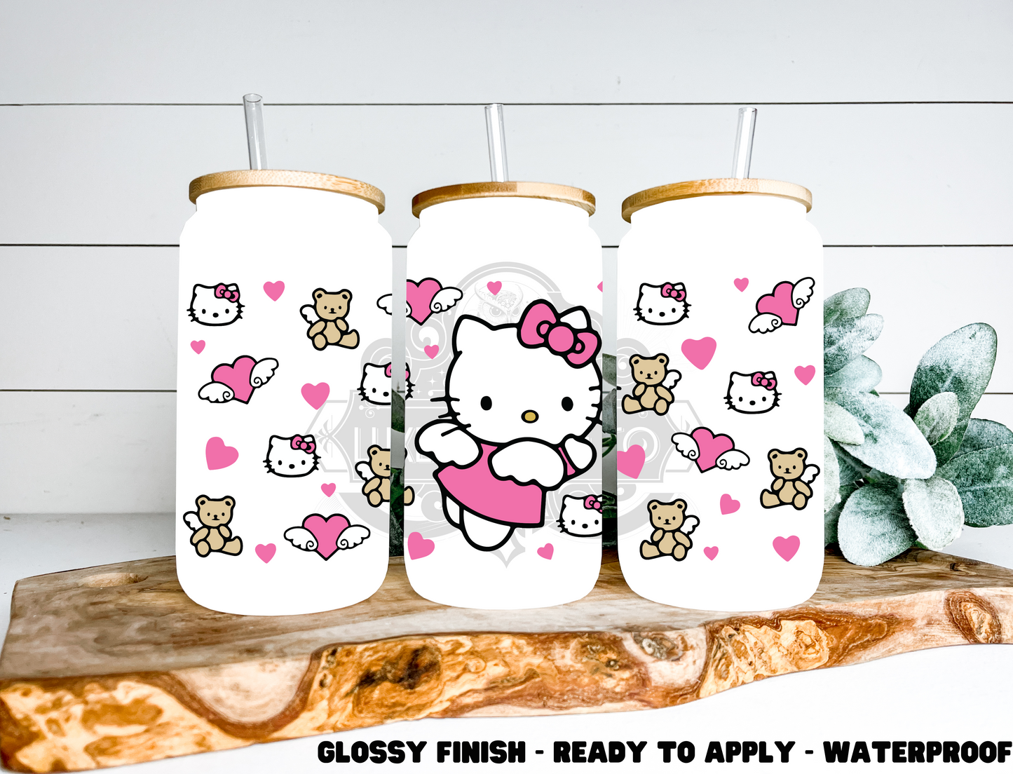 Kitty & Friends - 16 oz Glass Wrap