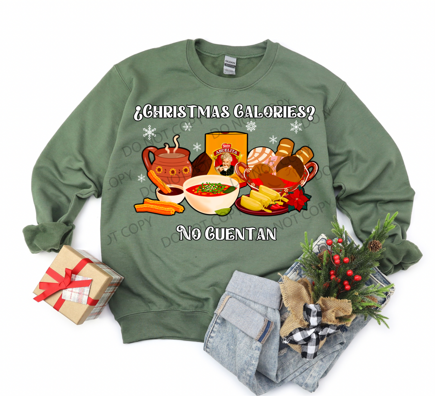 Christmas Calories No Cuentan PNG File