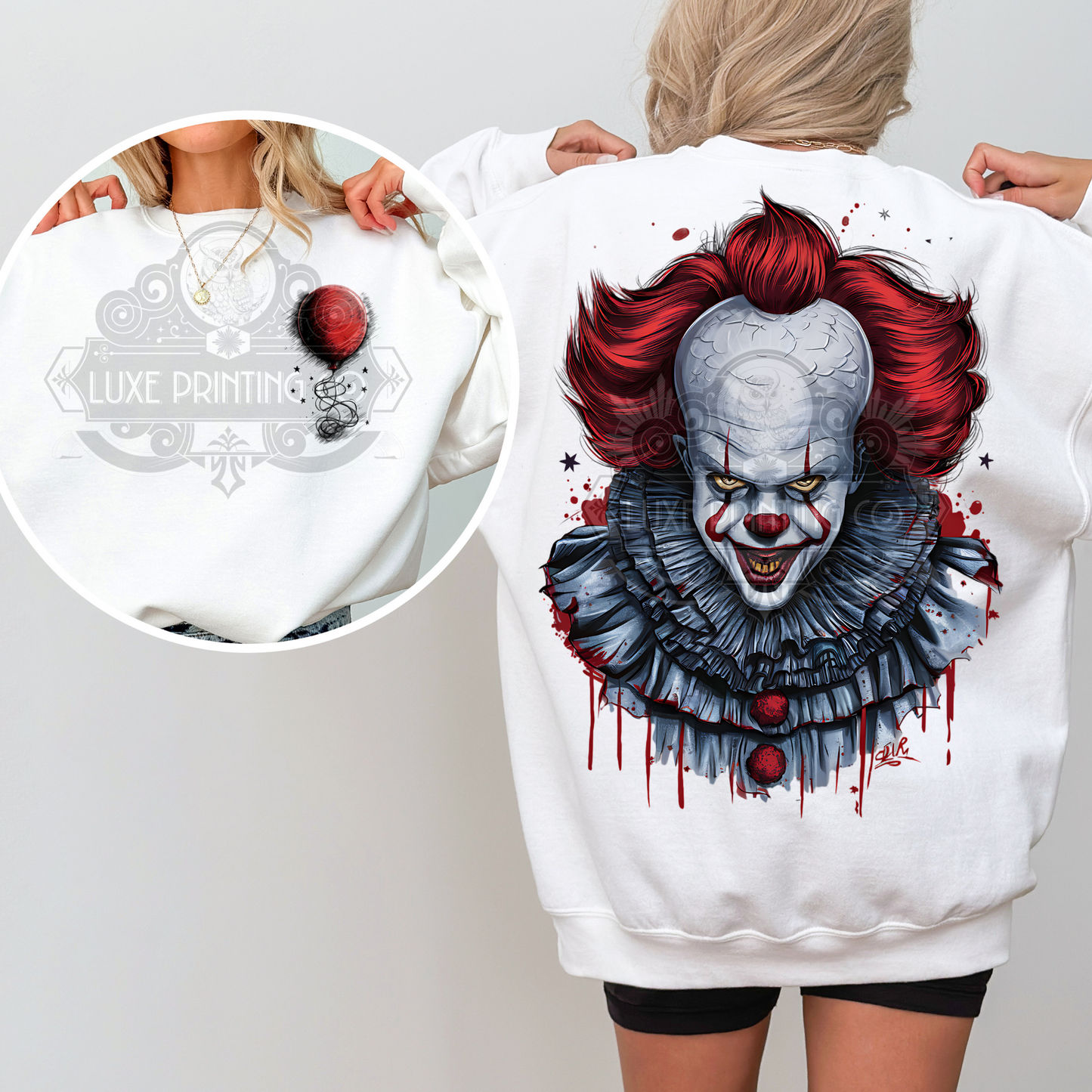 Pennywise Bundle ( Front Image & Pocket)  DTF Transfer