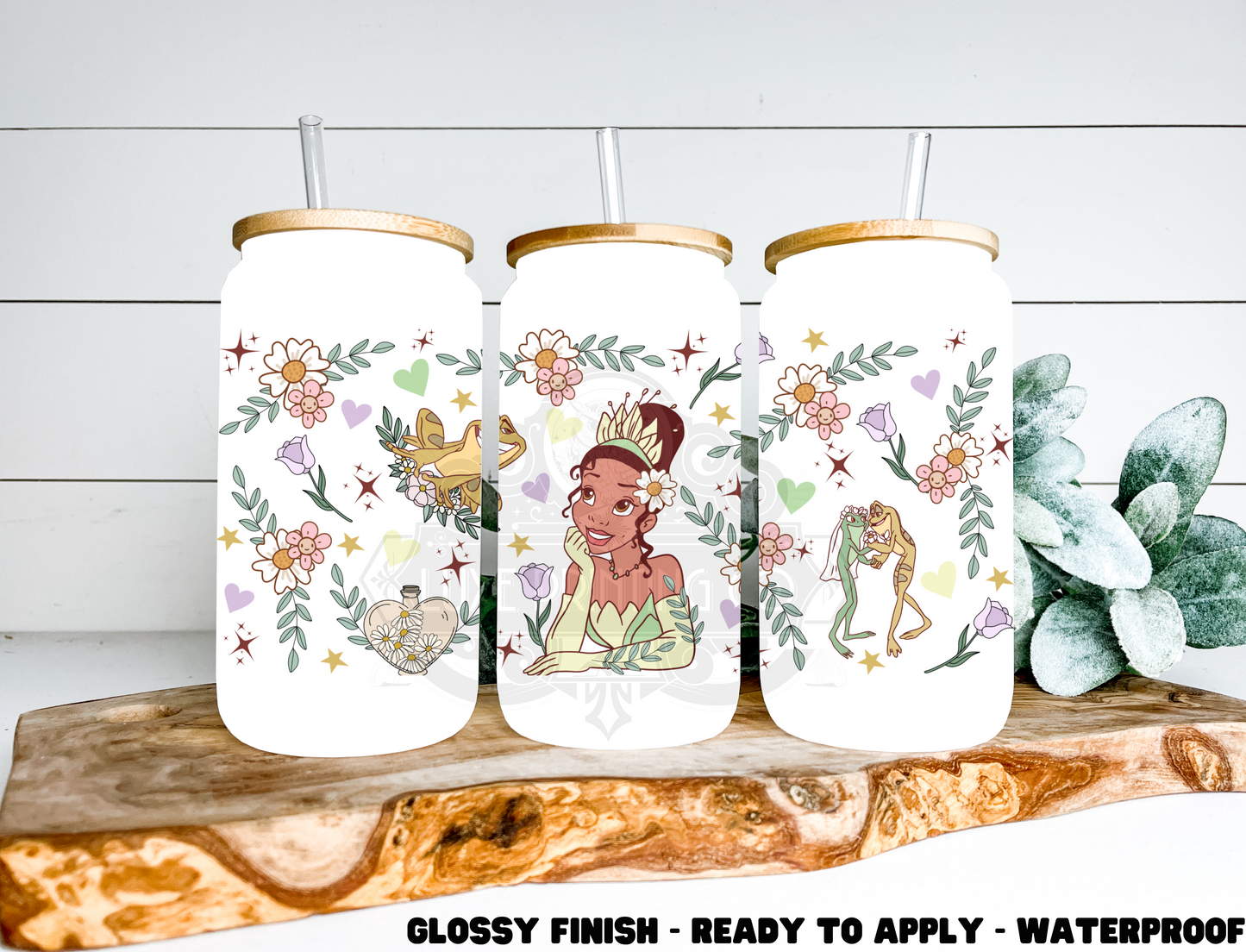 Princess & The Frog - 16 oz Glass Wrap