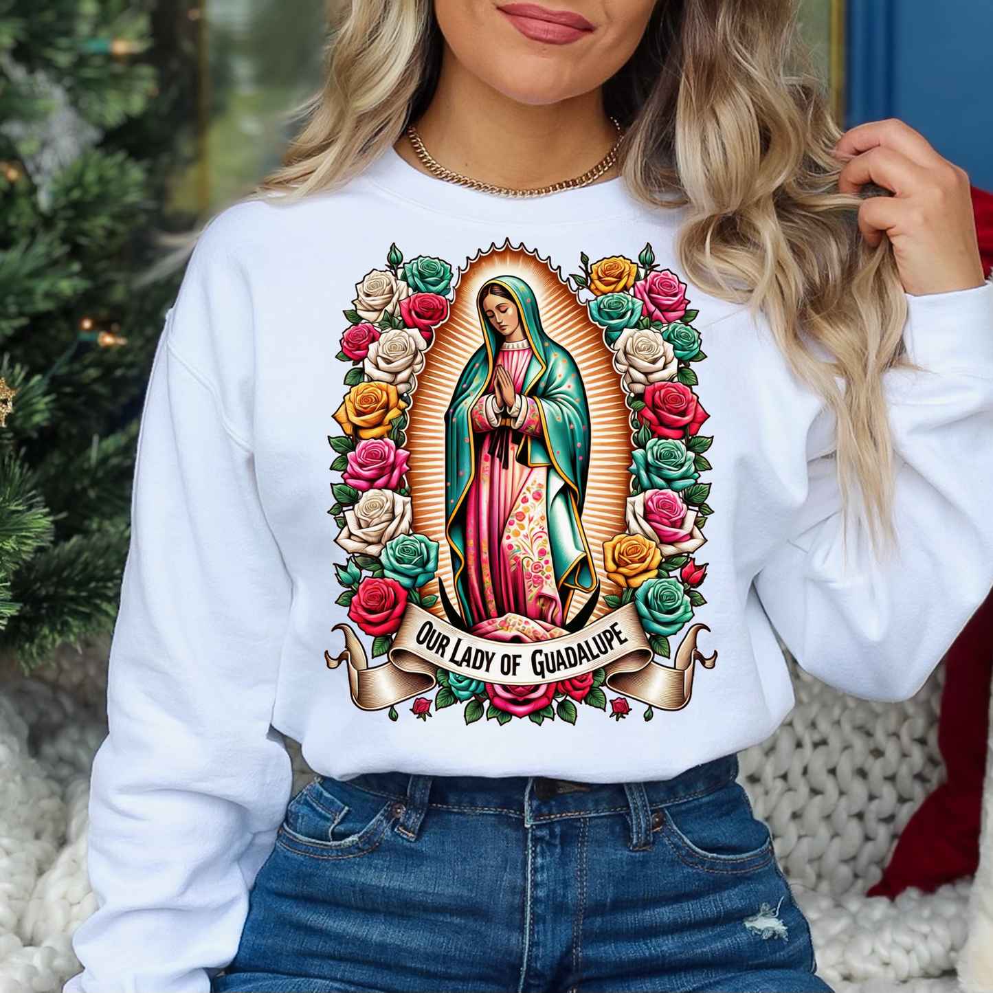 Virgen De Guadalupe ENGLISH DTF Transfer