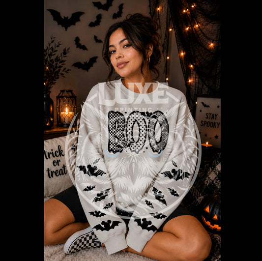 Spooky Boo Mouse-Inspired Halloween Crewneck Sweatshirt | Halloween Shirt