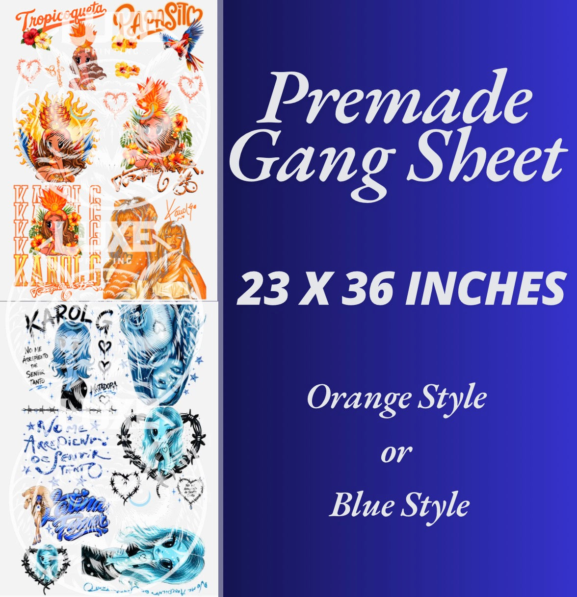 Exclusive Karol G  36 inch Gangsheet DTF Transfer (Copy)