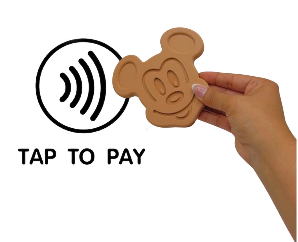 Waffle Tap to Pay Holder | Theme Park Inspired Card Wallet | Cute Phone Card Holder Gift