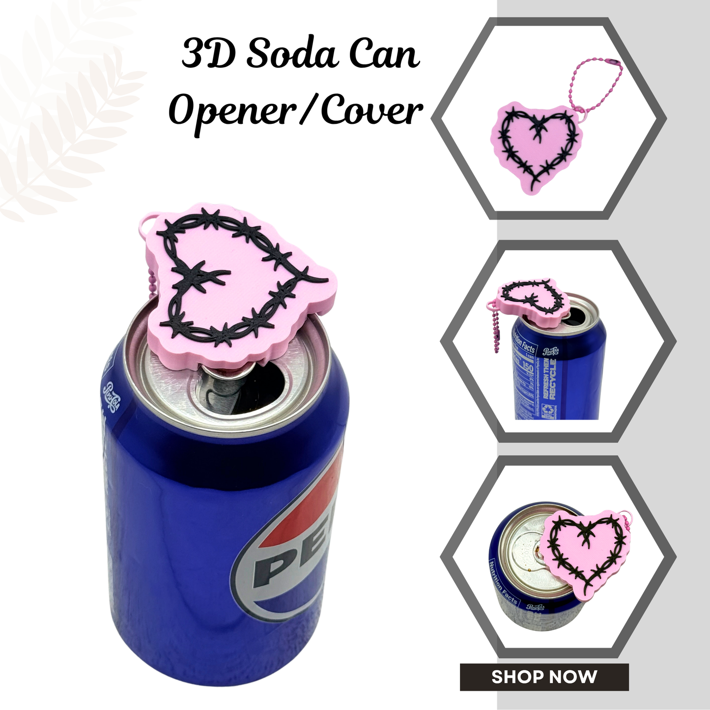 Bichota  Soda Can Opener/ Cover  12 pcs