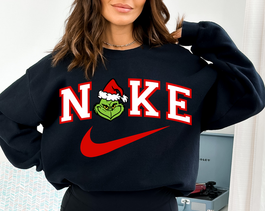 Red Grinch Nike DTF Transfer