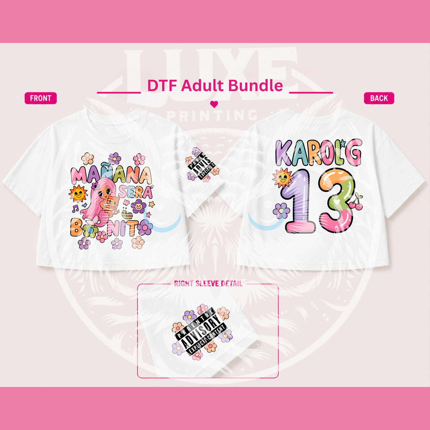 Mañana Sera Bonito  Bundle DTF Transfer
