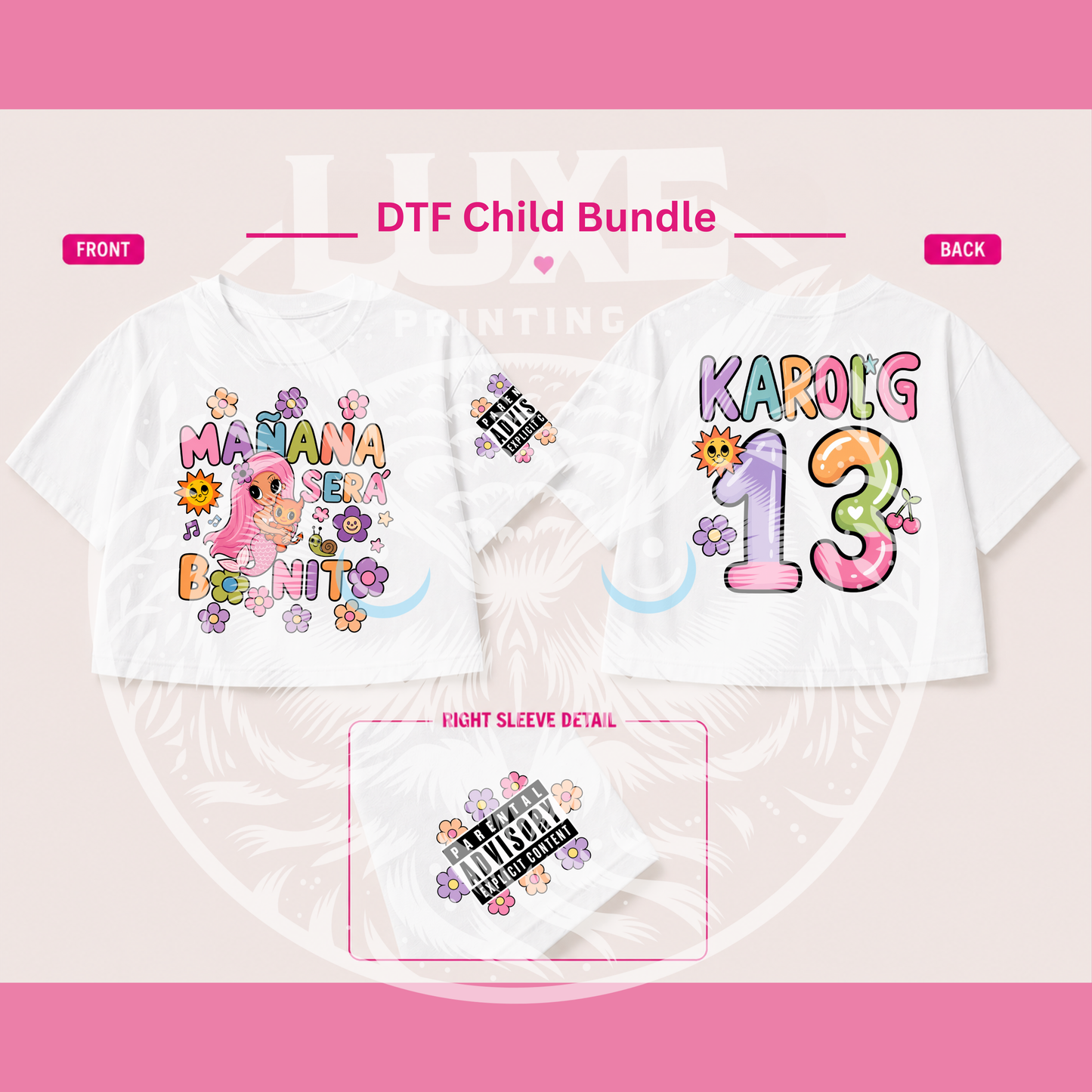 Mañana Sera Bonito  Bundle DTF Transfer