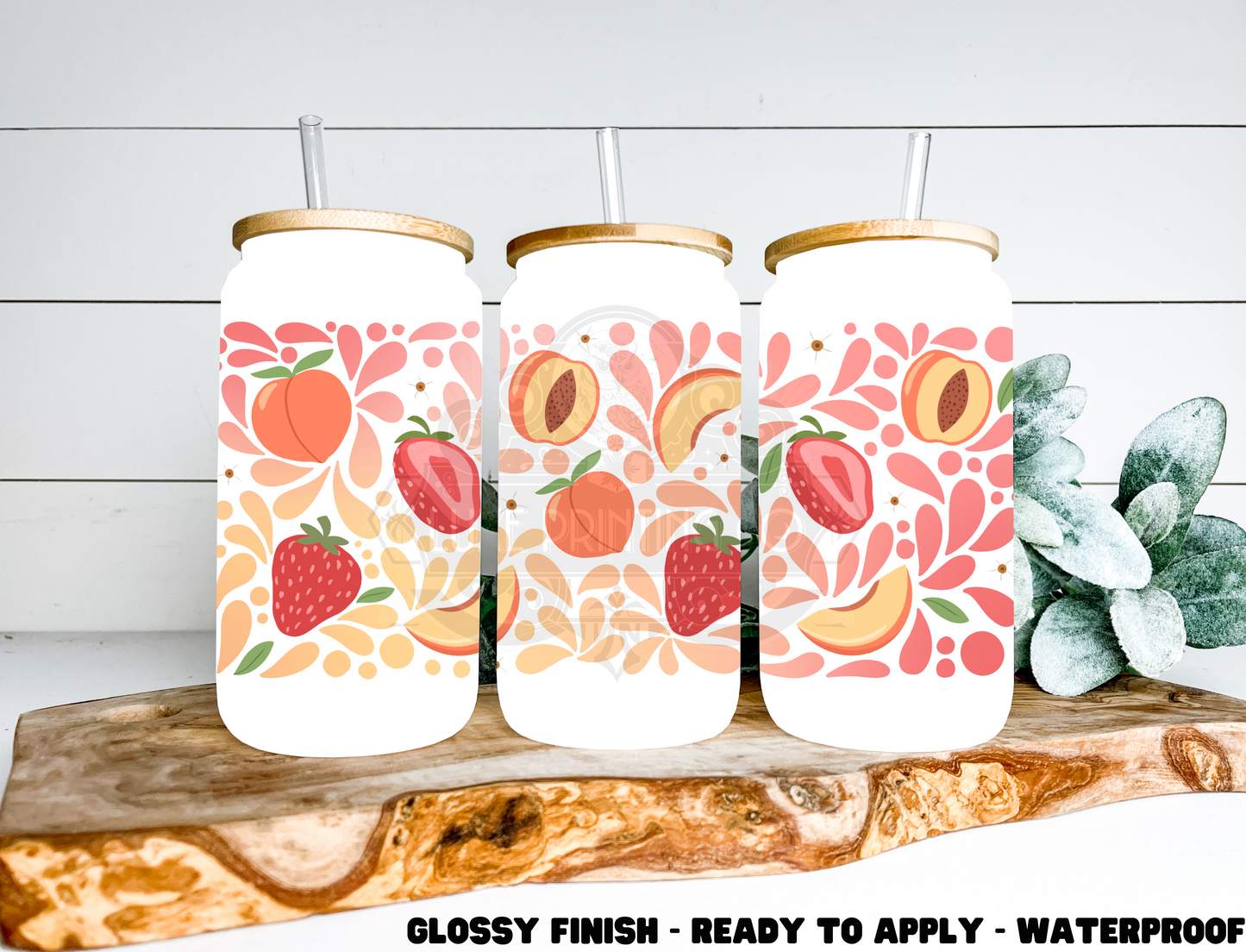 Summer Fruit - 16 oz Glass Wrap