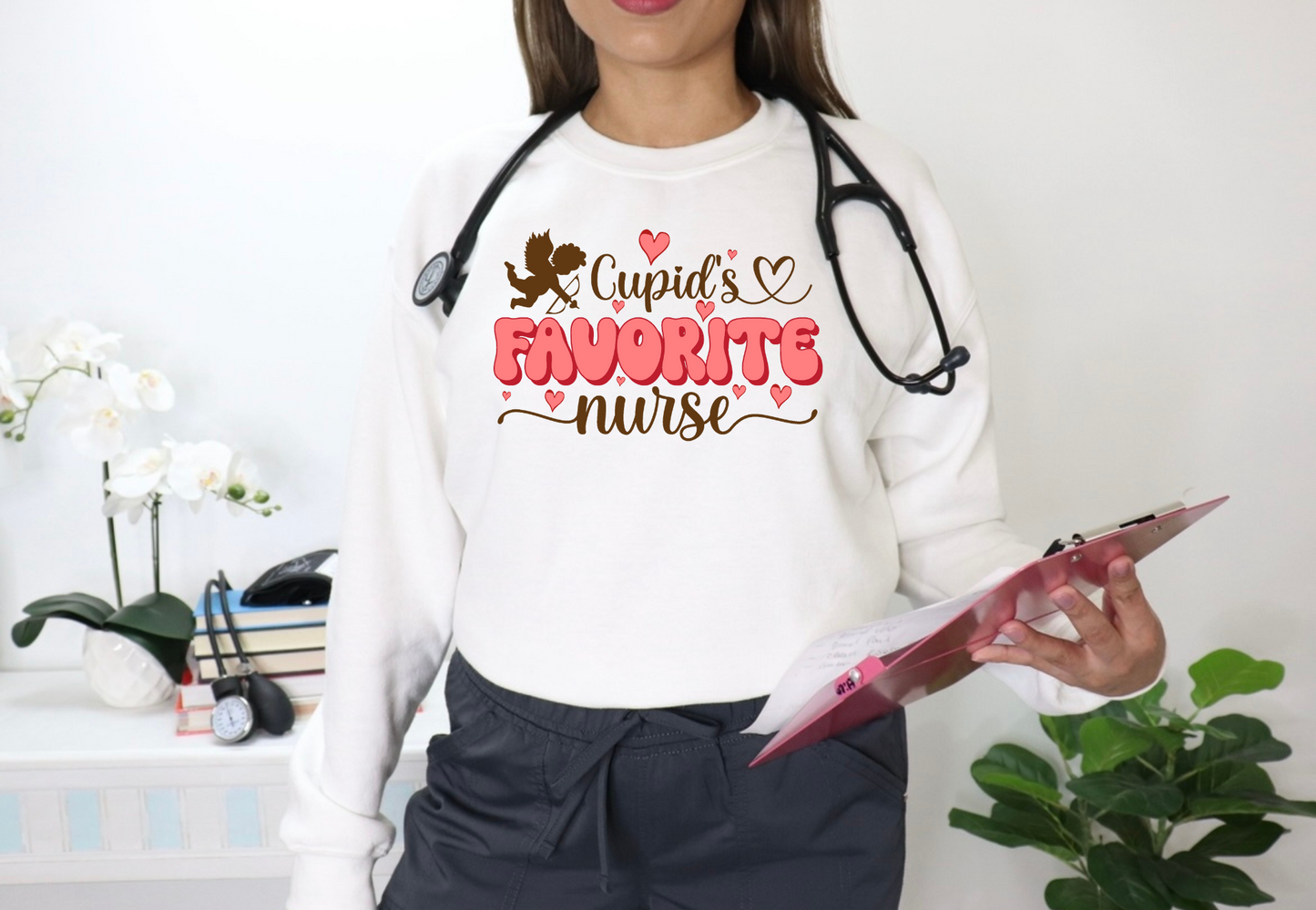 Cupids Favorite Nurse DTF Transfer