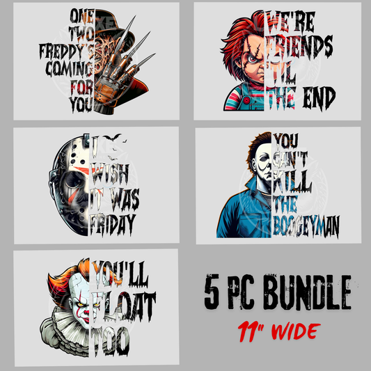 5 PC Horror DTF Bundle
